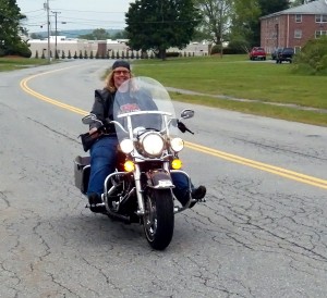 woman motorcycle rider heidi neal